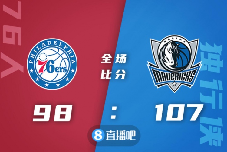 🏀东契奇33+13+15 布洛克20分 恩比德27+13 独行侠逆转76人