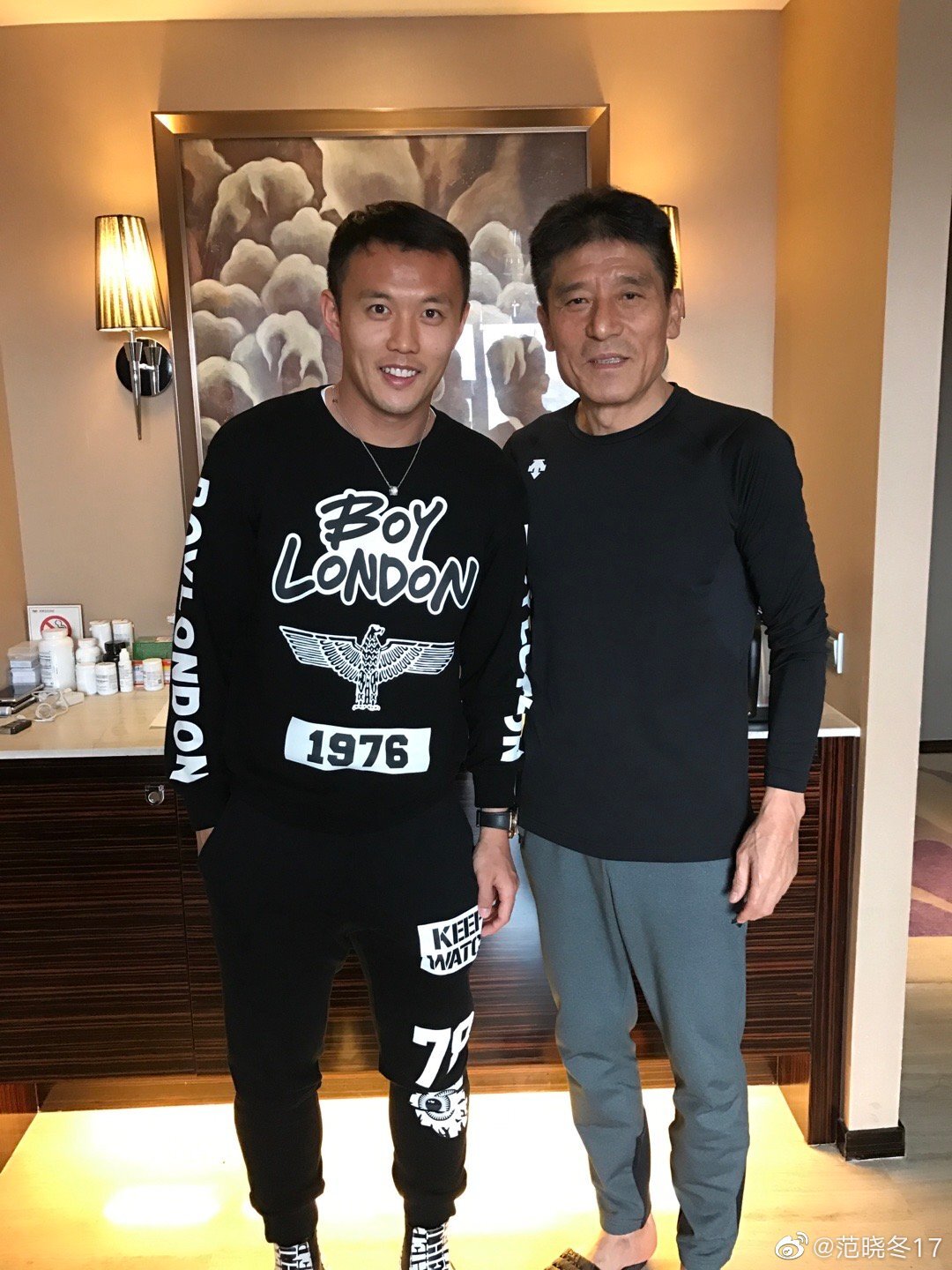 范晓冬祝福李章洙：那两年教导使我受益匪浅，祝我的老师一切顺利